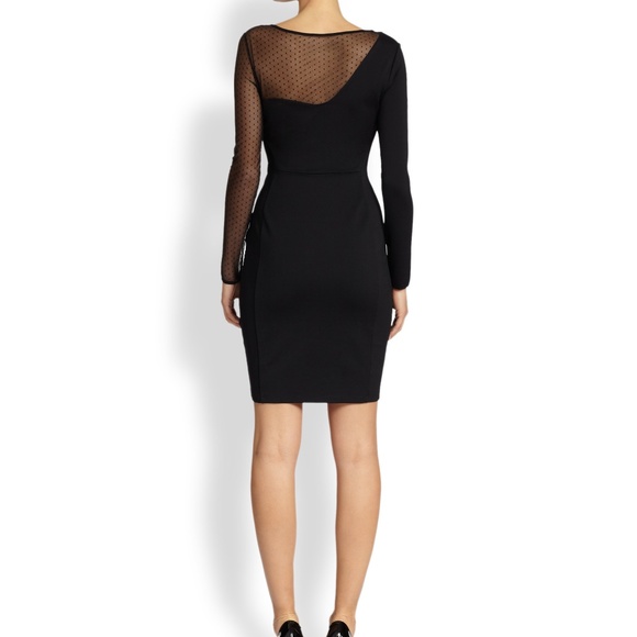 Halston Heritage black stretchy sheath dress - Picture 7 of 16